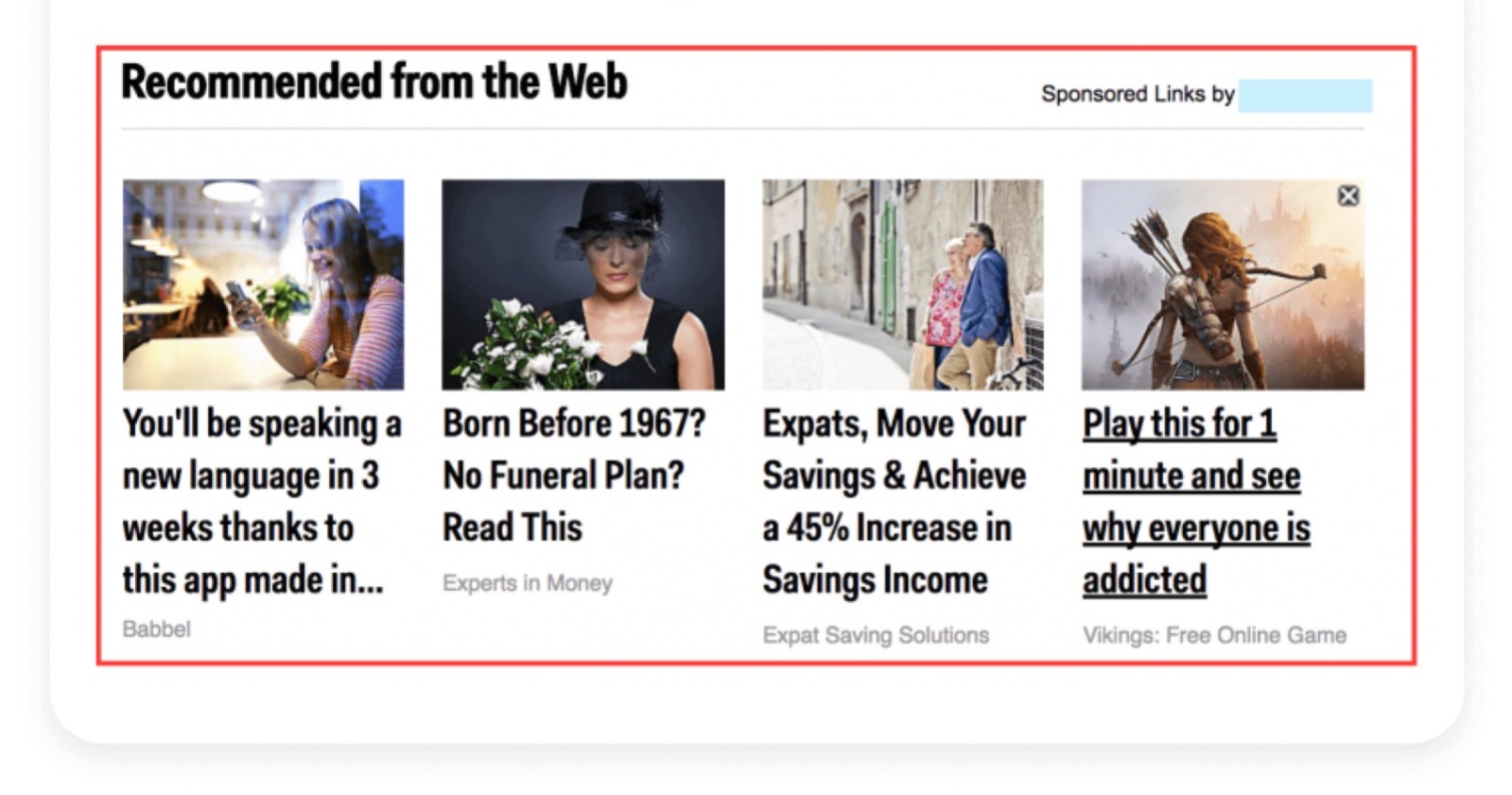 Native Ads — In-feed content-matched advertising